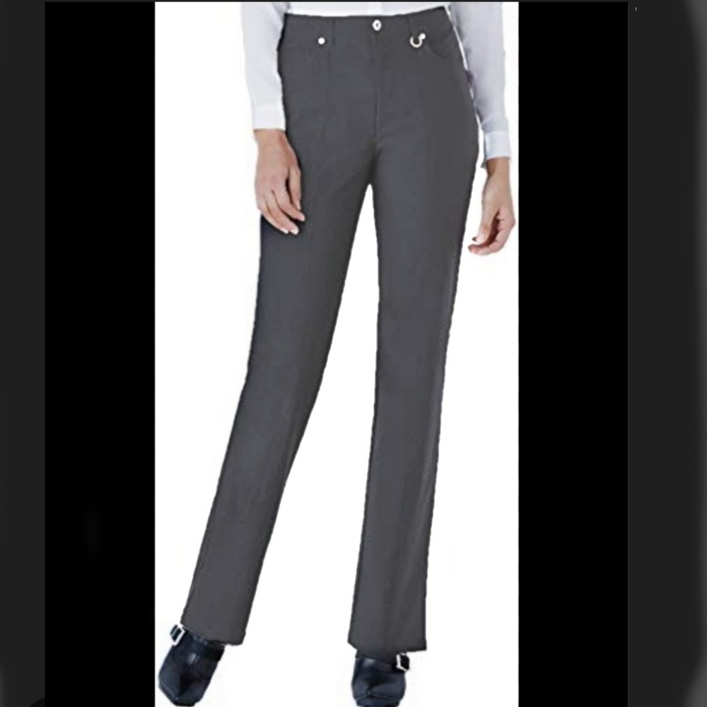 Simon Chang Straight Leg Trouser 4 Grey
